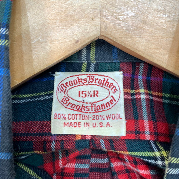 【中古品】【メンズ】 Brooks Brothers ブルックスブラザーズ 80s~90s 長袖シャツ ブランド 古着 147-251228-gm-43-fuz サイズ:R カラー:グリーン チェック 万代Net店