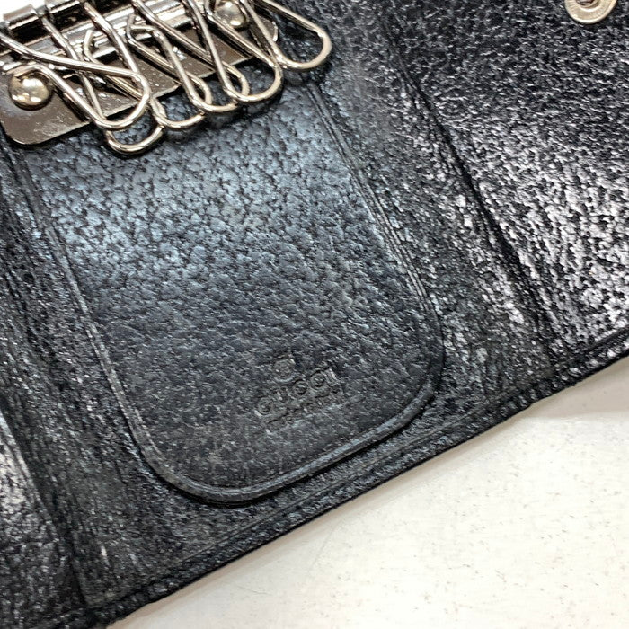 【中古品】【メンズ】 GUCCI グッチ 6連キーケース ブランド 181-260314-gm-26-fuz カラー:ブラック 万代Net店