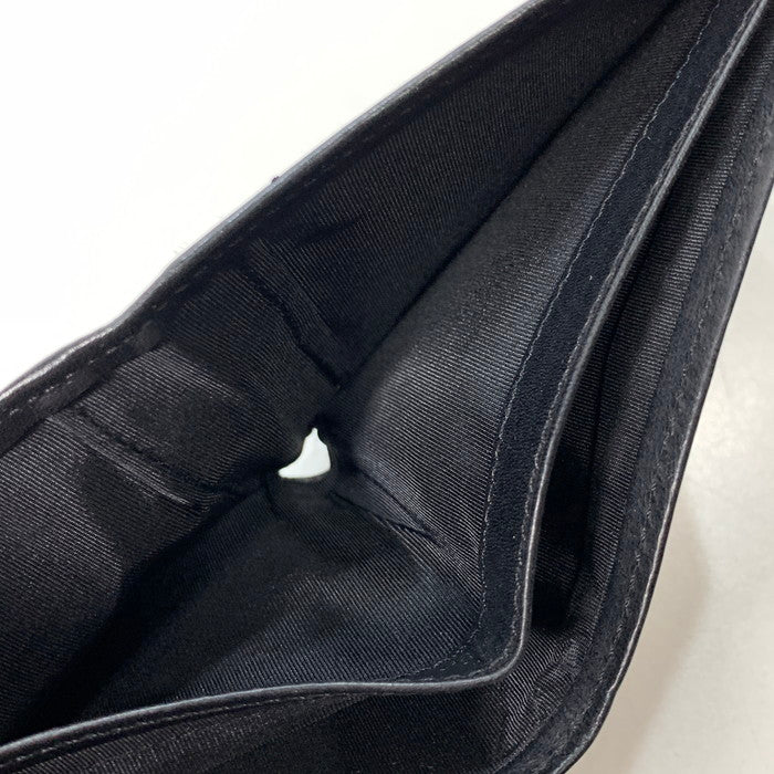 【中古品】【メンズ】 RALPH LAUREN ラルフローレン レザー 2つ折り財布 ブランド ウォレット 201-260314-gm-27-fuz カラー:ブラック 万代Net店