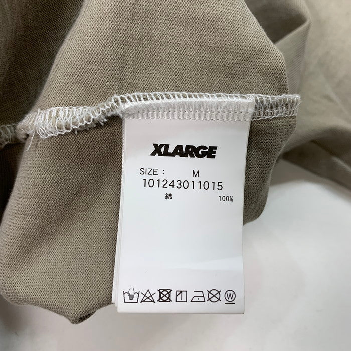 【中古品】【メンズ】 XLARGE エクストララージ 101243011015 VIBRATION CUT OFF S/S TEE カットオフ 半袖Tシャツ ブランド 古着 142-251115-gm-40-fuz サイズ:M カラー:ベージュ 万代Net店