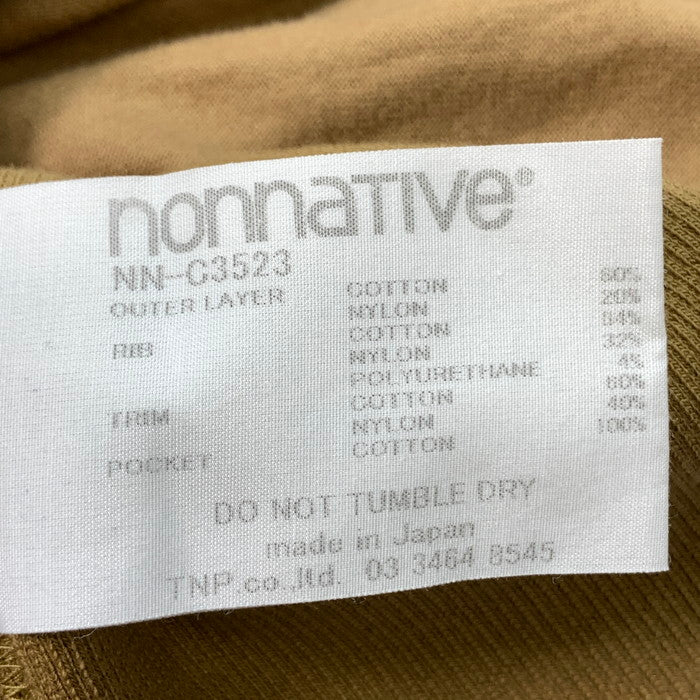 【中古品】【メンズ】 nonnative ノンネイティブ PULLOVER PARKER パーカー ブランド 古着 140-251122-gm-06-fuz サイズ:02 カラー:ベージュ 万代Net店
