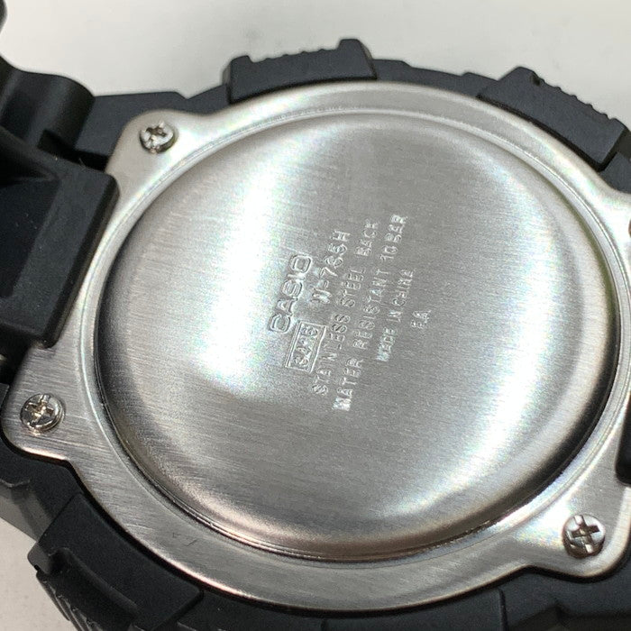 【中古美品】【メンズ】 カシオ W735H-1AV 腕時計 197-250622-gm-06-fuz カラー:ブラック 万代Net店