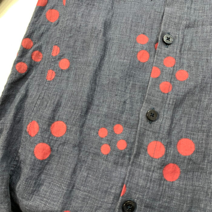 【中古品】【メンズ】 ARMANI JEANS アルマーニ・ジーンズ 長袖シャツ トップス ブランド 古着 141-250201-gm-40-fuz サイズ:XS カラー:ネイビー 万代Net店