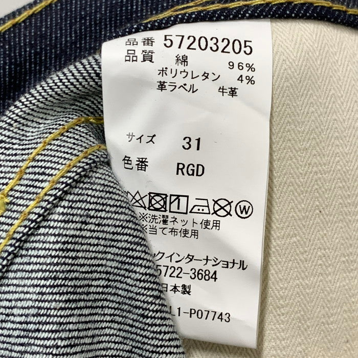 【中古品】【メンズ】 YANUK ヤヌーク A0408FP 114 テーパードデニムパンツ ボトムス ブランド 古着 158-250913-gm-06-fuz サイズ:02 カラー:インディゴ 万代Net店