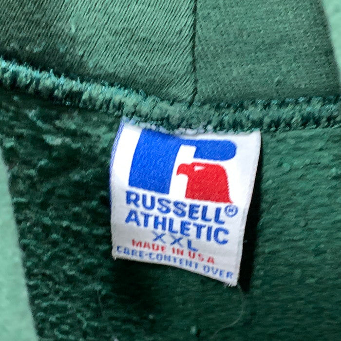 【中古品】【メンズ】 RUSSELL ATHLETIC 80-90s USA製 パーカー トップス ブランド 古着 145-250531-gm-18-fuz サイズ:XXL カラー:グリーン 万代Net店