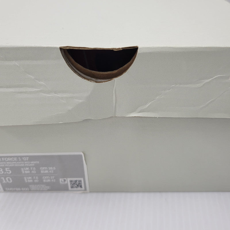 【中古品】【メンズ】 NIKE DV0788-600 AIR FORCEエアフォースワン 1 LOWロー'07スニーカー 靴 160-260218-mh-01-izu サイズ:26.5cm カラー:Picante Red / Picante Red-White(ピカンテレッド / ピカンテレッド-ホワイト) 万代Net店