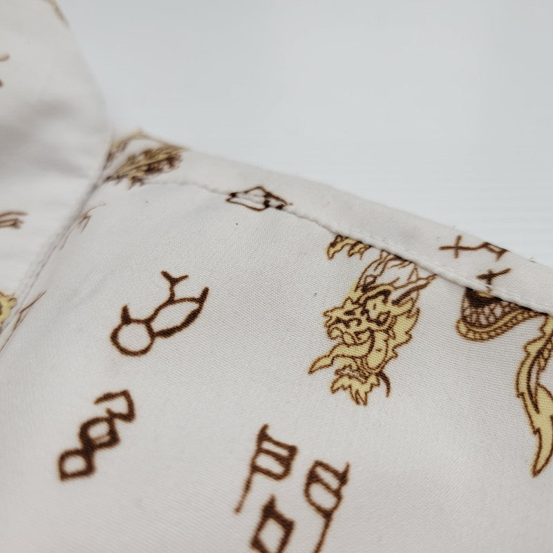 【中古品】【メンズ】 DOG TOWN ドッグタウン DRAGON OPEN COLLAR SHIRT ドラゴン オープンカラーシャツ 黒龍 半袖 146-260610-as-07-izu カラー:ホワイト系 万代Net店