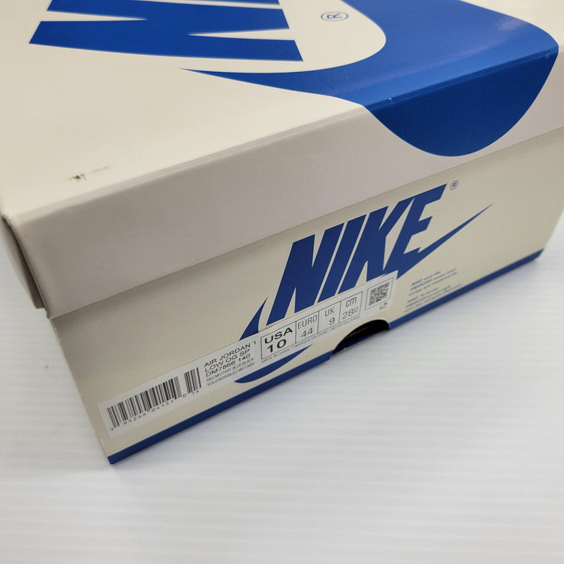 【中古美品】【メンズ】 NIKE ナイキ × TRAVIS SCOTT トラヴィス スコット × FRAGMENT DESIGN フラグメントデザイン AIR JORDAN 1 LOW OG SP DM7866-140 エアジョーダン1 スニーカー 靴 160-260806-as-26-izu サイズ:28cm カラー:SAIL/MILITARY BLUE-BLACK 万代Net店