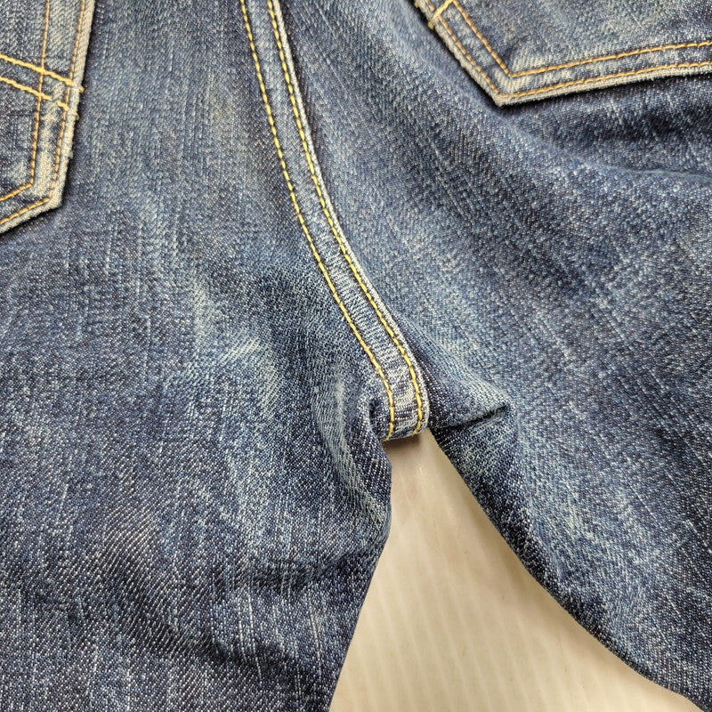 【中古品】【メンズ】 STUDIO D’ARTISAN SD-307 VSTITCH セルビッチ 18.5OZ SUPER TIGHT STRAIGHT DENIM PANTS スーパー タイト ストレート デニム パンツ ボトムス ズボン 156-261023-cs-14-izu サイズ:32 カラー:インディゴ 万代Net店