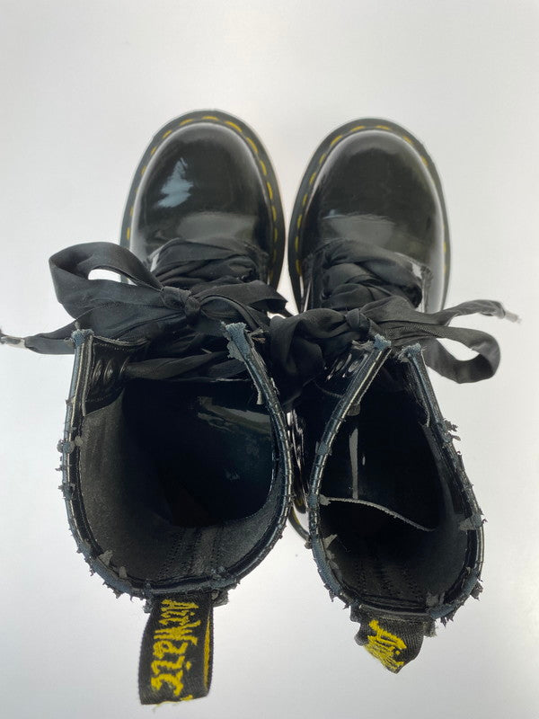 【中古品】【レディース】 Dr.Martens ドクターマーチン PATENT 8HOLE BOOTS パテント 8ホール ブーツ レディースシューズ 靴 ブーツ エナメル 167-241124-em-06-min カラー:ブラック 万代Net店