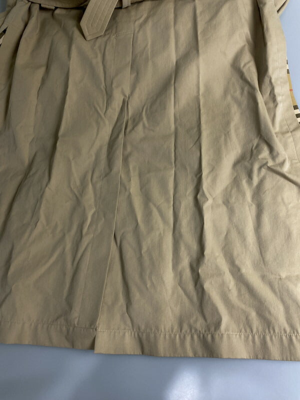 【中古品】【レディース】 BURBERRY バーバリー SIDE SLIT TRENCH COAT 8004072 サイドスリット トレンチコート アウター 169-231026-me-19-min サイズ:42 カラー:ベージュ 万代Net店