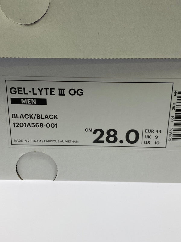【中古美品】【メンズ/レディース】 asics アシックス × AWAKE NY アウェイクニューヨーク GEL-LYTE lll OG MAGENTA 1201A568-001 ゲルライト3 スニーカー メンズ 靴 シューズ 162-250728-em-28-min サイズ:28cm カラー:ブラック/パープル 万代Net店