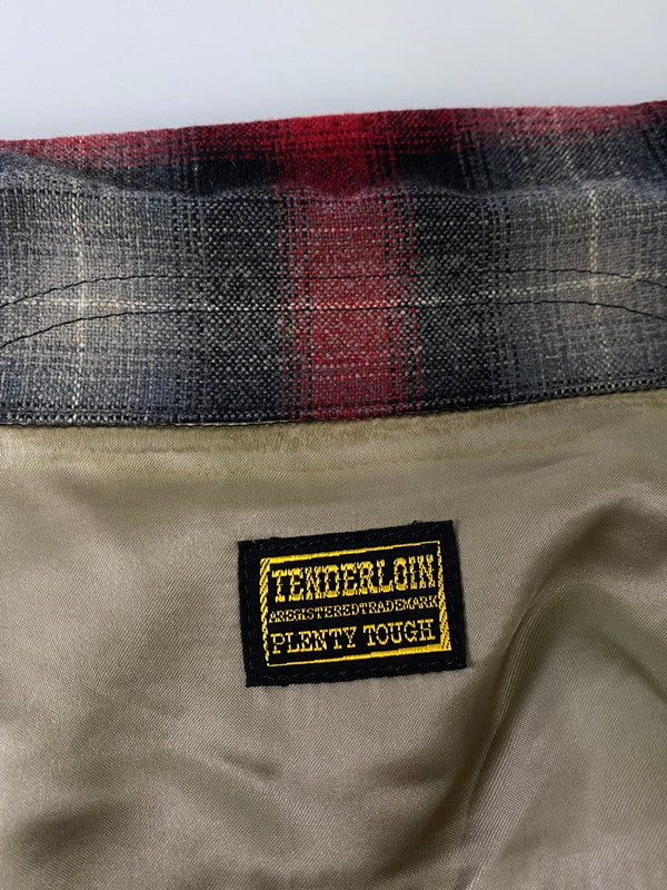 【中古品】【メンズ】 TENDERLOIN テンダーロイン 08AW T-WOOL SHT RED ウールシャツ 長袖シャツ トップス 142-260919-YS-7-hon サイズ:XL カラー:レッド 万代Net店