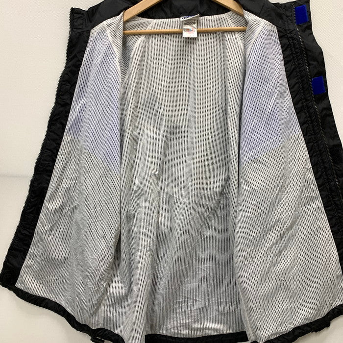 【中古品】【メンズ】 アディダス ナイロンジャケット ブルゾン アウター ブランド 古着 146-250302-gm-29-fuz サイズ:US XL カラー:ブルー ブラック 万代Net店