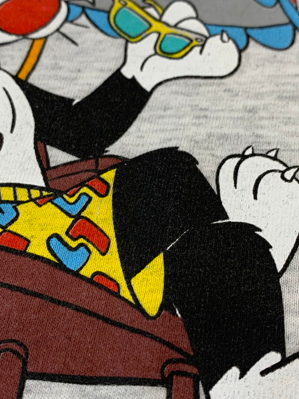 【中古品】【メンズ】 LOONEY TUNES ルーニー・テューンズ 90S CARTOON TEE カートゥーン SHERRY’S BEST シェリーズベスト 半袖Tシャツ 半袖TEE 146-260610-kt-14-min サイズ:S カラー:グレー 万代Net店