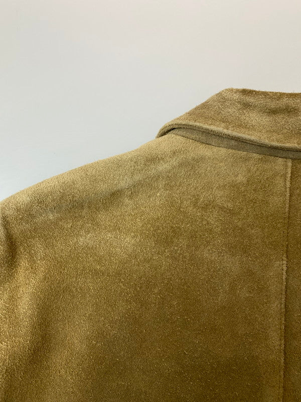 【現状渡し品】【メンズ】 MEN'S BIGI メンズビギ 90S RADMESS SUEDE 3B TAILORED JACKET テーラードジャケット 146-260408-zi-21-min サイズ:M カラー:ライトブラウン系 万代Net店
