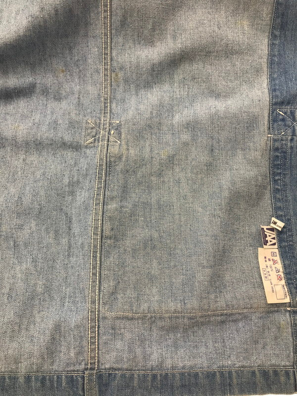 【現状渡し品】【メンズ】 ISSEY MIYAKE-MIYAKE DESIGN STUDIO- イッセイ ミヤケ ミヤケ デザイン スタジオ 80's DENIM OVER COAT デニム オーバー コート 140-260731-rt-15-tagh サイズ:不明 下記参照 カラー:インディゴ 万代Net店
