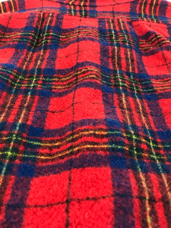 【現状渡し品】【メンズ】 PENDLETON ペンドルトン USA製 70's WOOL CHECK SHIRT 70年代 ウール チェックシャツ 長袖シャツ ヴィンテージ 144-251214-rt-01-tag サイズ:L カラー:レッド 万代Net店