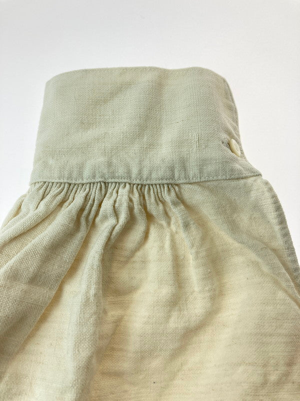 【中古品】【メンズ】 EURO VINTAGE 1900-30's FRENCH LINEN SMOCK ユーロ ヴィンテージ フレンチ リネン スモック 長袖 トップス 146-240917-yn-04-min カラー:アイボリー 万代Net店
