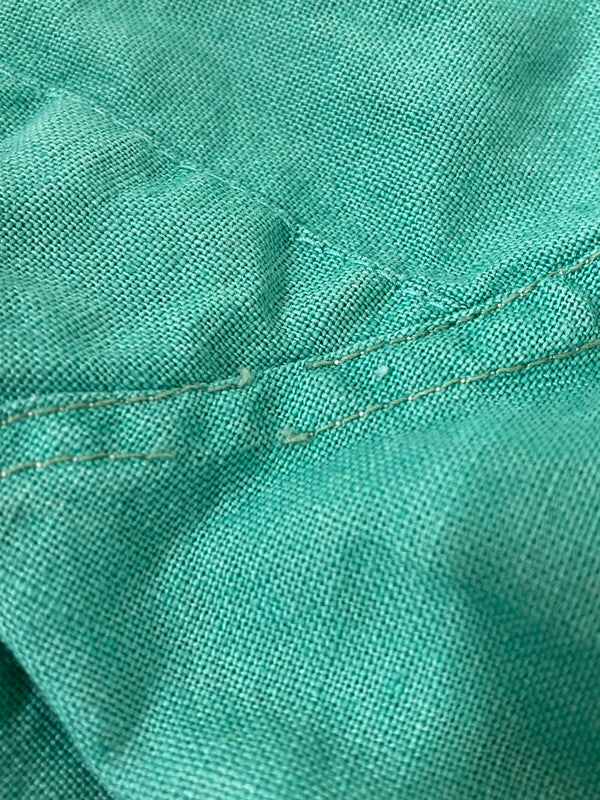 【現状渡し品】【メンズ】 VINTAGE ヴィンテージ 50S GIM HULLEY HOT ROD LINEN WORK SHIRT ワークシャツ 146-241007-me-19-min サイズ:サイズ不明 カラー:グリーン 緑 万代Net店