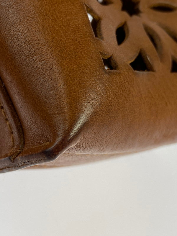 【中古品】【メンズ】 genten ゲンテン LINEN CUT WORK CHARM チャーム アクセサリー 208-241013-AS-21-min カラー:ブラウン 万代Net店