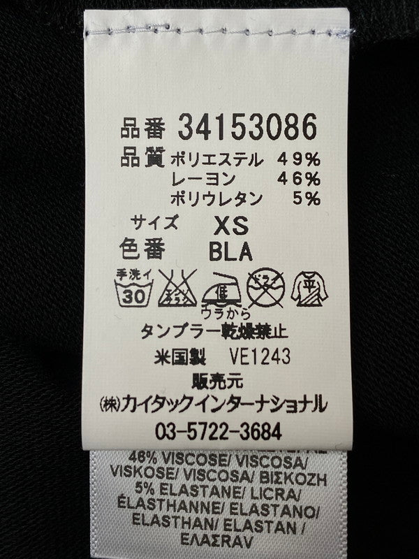 【中古美品】【レディース】 VELVET BY GRAHAM & SPENCER ベルベットバイグラハムアンドスペンサー 34153086 USA製 LS カットソー 170-241122-ks-07-min サイズ:XS カラー:ブラック 万代Net店