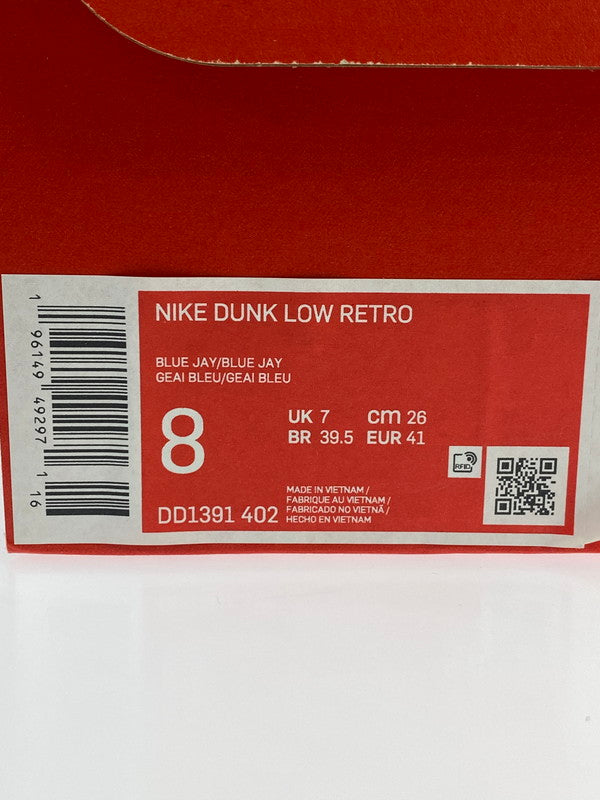 【中古美品】【メンズ/レディース】 NIKE ナイキ 【中古】【メンズ/レディース】 NIKE ナイキ DD1391-402 DUNK LOW BLUE Jay AND UNIVERSITY GOLD 靴 160-241103-AS-12-min サイズ:26cm カラー:ブルー/イエロー 万代Net店