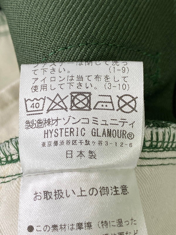 【中古美品】【メンズ】 HYSTERIC GLAMOUR ヒステリックグラマー ブーツカットパンツ 02241AP08 ボトムス パンツ 151-241114-jt-23-min サイズ:M カラー:グリーン 万代Net店