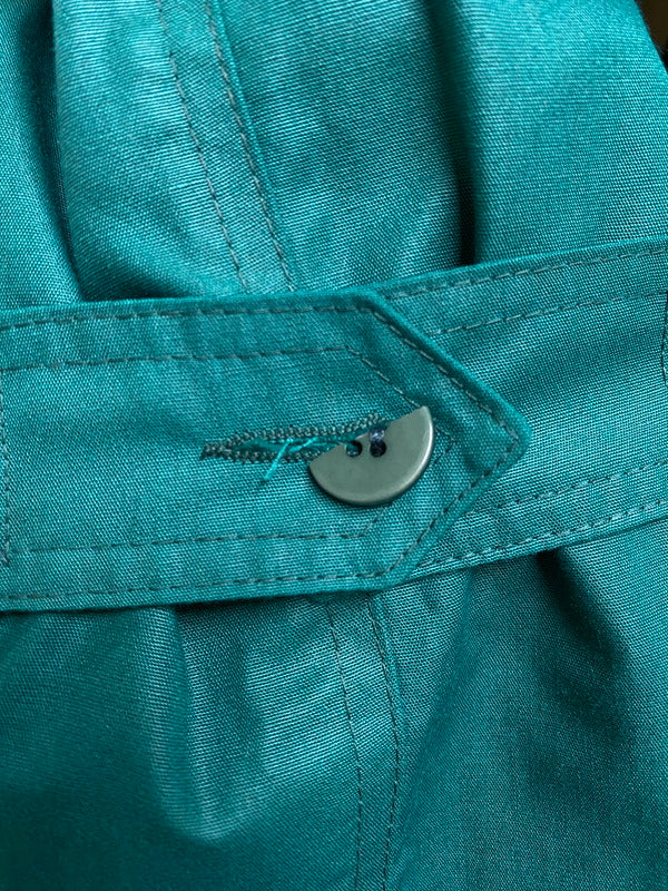 【現状渡し品】【レディース】 LONDON FOG ロンドン フォグ USA製 SOUTIEN COLLOR COAT ステンカラー コート アウター 169-260910-hu-13-min サイズ:12 カラー:グリーン系 万代Net店