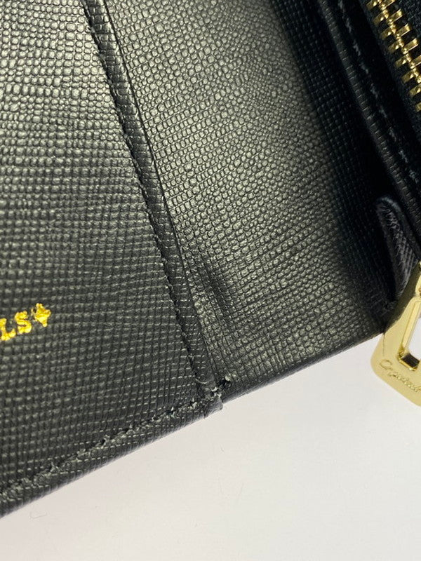 【中古品】【メンズ/レディース】 LEATHER JEWELS レザージュエルズ 二つ折財布 ウォレット 200-250129-AS-20-min カラー:ブラック 万代Net店