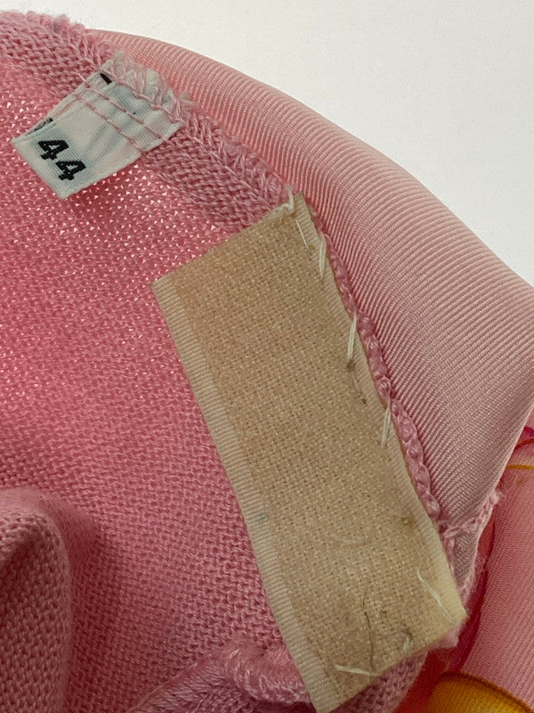 【中古品】【レディース】 セリーヌ S/S CUT AND SEW シルク ニット ショートスリーブ カットソー 半袖 トップス 170-250212-yn-04-min サイズ:44 カラー:ピンク 万代Net店