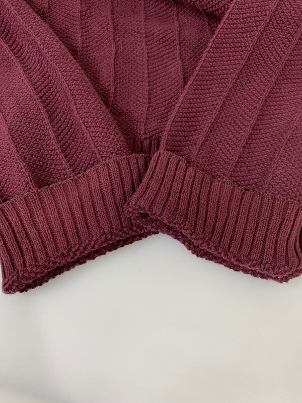 【中古品】【メンズ】 CHAPS チャップス POLO RALPH LAUREN ラルフローレン LS COTTON KNIT ロングスリーブ コットンニット トップス 146-260409-SH-25-min サイズ:L カラー:ワインレッド 万代Net店