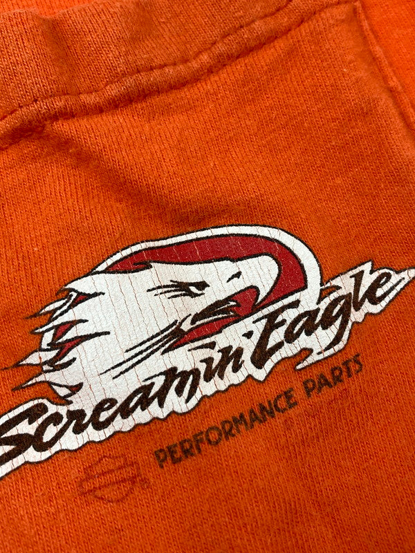 【現状渡し品】【メンズ】 HARLEY DAVIDSON ハーレーダビッドソン 00S ”REPUBLIC” TEE ショートスリーブ 146-250304-AS-33-min サイズ:XL カラー:オレンジ 万代Net店