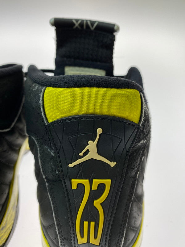 【現状渡し品】【メンズ】 NIKE ナイキ 487471-070 AIR JORDAN 14 RETRO 160-250302-ks-24-min サイズ:27.5cm カラー:ブラック/イエロー 万代Net店