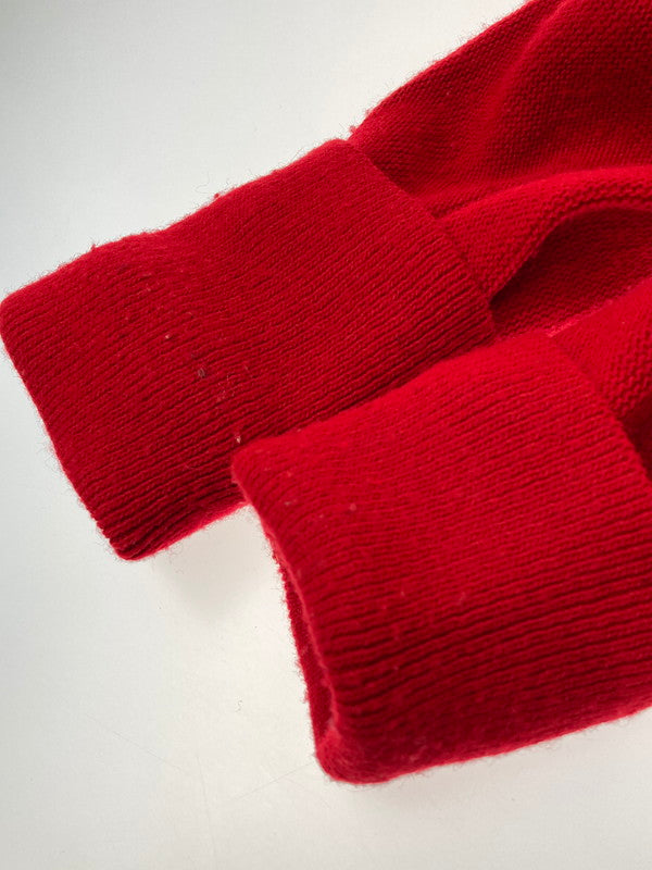 【中古品】【メンズ】 IZOD アイゾッド 90S USA製 LS CARDIGAN 長袖 カーディガン メンズ 90年代 アメリカ製 ワンポイントロゴ 146-250316-em-16-min サイズ:L カラー:レッド 万代Net店