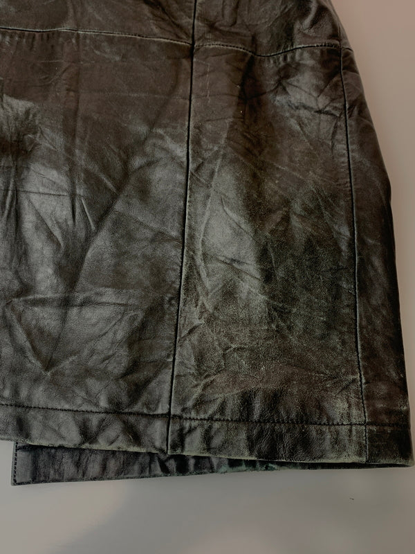 【現状渡し品】【メンズ】 WILSONS LEATHER PELLE STUDIO ウィルソンズ レザー ペレ スタジオ LEATHER JACKET レザージャケット アウター 146-260619-jt-28-min サイズ:2XL カラー:ブラック 万代Net店