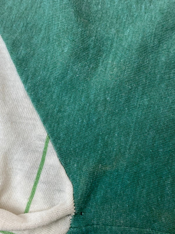 【現状渡し品】【メンズ】 VINTAGE ヴィンテージ ヘンリーネック ベースボールシャツ 146-250406-ks-10-min サイズ:不明 カラー:グリーン系 万代Net店