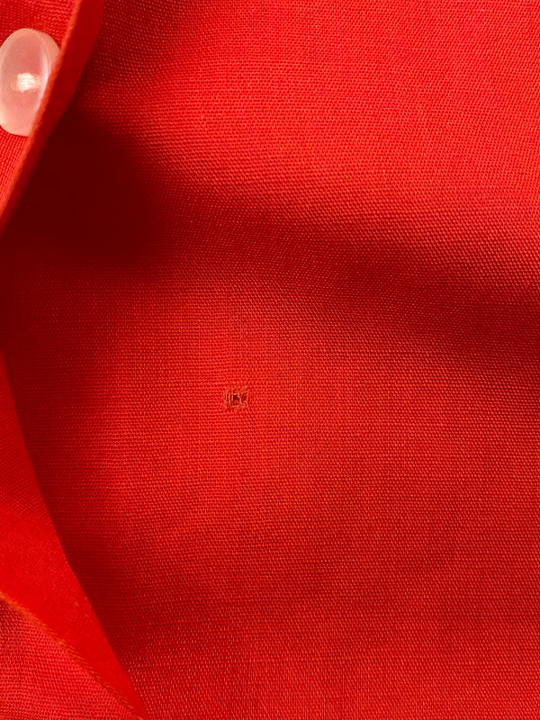 【現状渡し品】【メンズ】 HILTON ヒルトン PERMANENT PRESSタグ 70S USA製 SS BOWLING SHIRT ボウリングシャツ トップス 146-250405-ks-11-min サイズ:40 カラー:レッド系 万代Net店