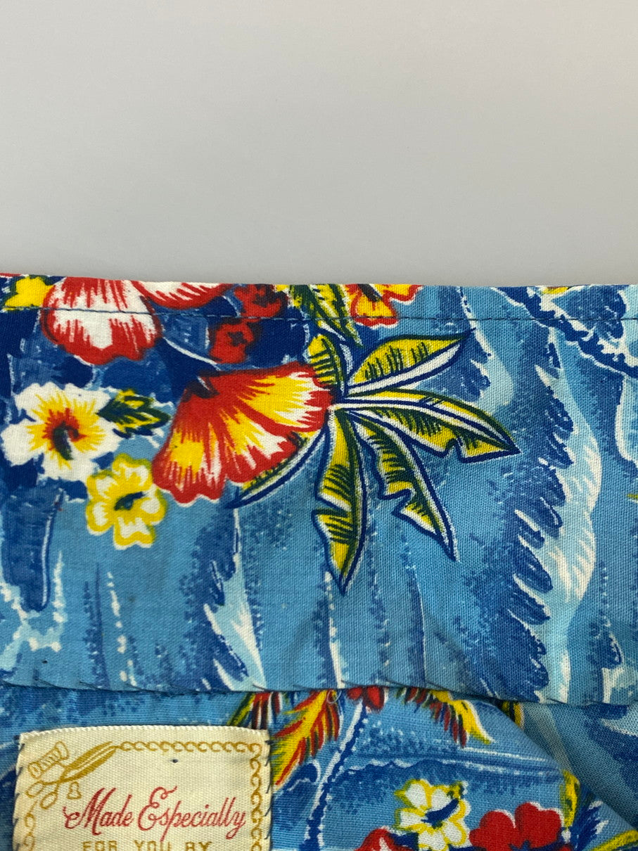 【中古品】【メンズ】 MADE ESPECIALLY メイドエスペシャリィ アロハシャツ ショートスリーブ 146-250422-AS-65-min カラー:ブルー 万代Net店