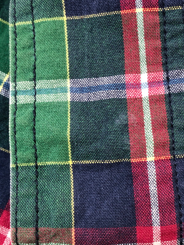 【中古品】【メンズ】 FIVE BROTHER ファイブブラザー 80S CHECK SHIRT チェックシャツ トップス 146-260423-zi-27-min サイズ:S カラー:グリーン/パープル 万代Net店