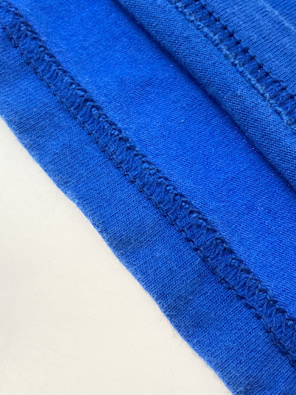 【中古品】【メンズ】 FRUIT OF THE LOOM フルーツ オブ ザ ルーム 00'S STEREOLAB PRINT TEE プリント Tシャツ トップス 146-250427-ks-43-min サイズ:M カラー:ブルー 万代Net店