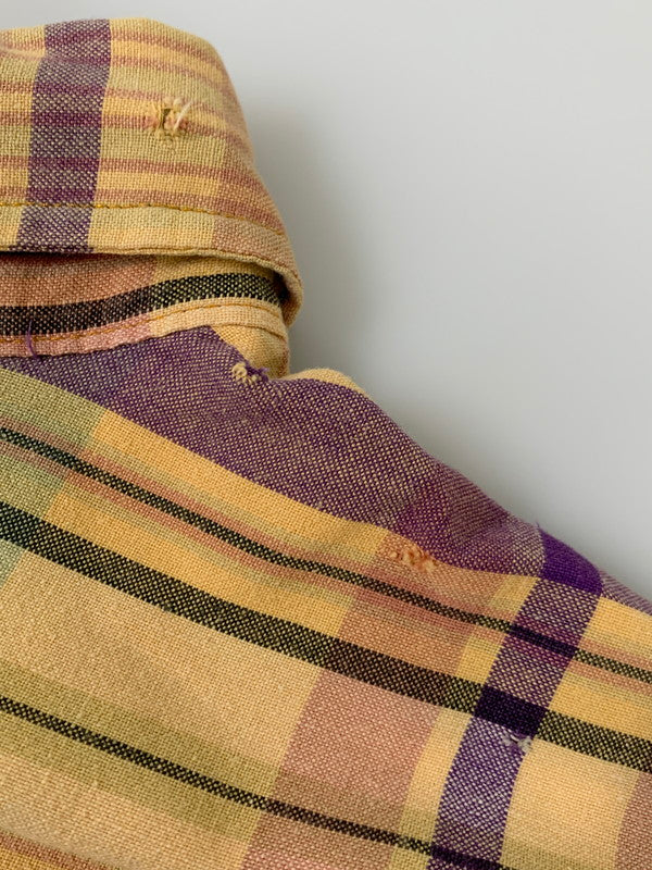 【中古品】【メンズ】 バナナリパブリック 80'S CHECK S S SHIRT チェックシャツ ショートスリーブ 146-250713-AS-43-min サイズ:S カラー:マルチカラー 万代Net店