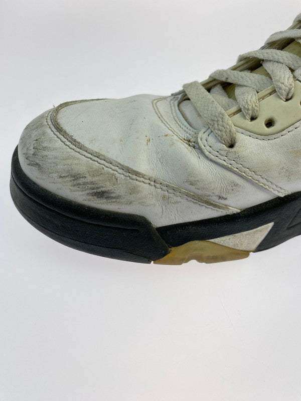 【現状渡し品】【メンズ】 ナイキ AIR JORDAN 5 RETRO 136027-100 エアジョーダン 5 レトロ スニーカー 靴 160-250509-yn-13-min サイズ:27.0cm US9 カラー:WHITE/FIRE RED-BLACK 万代Net店