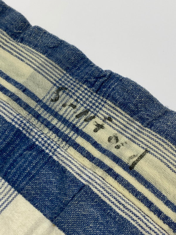 【中古品】【メンズ】 JOHNNY COTTON ジョニーコットン 90S SHIRT 90年代 チェックシャツ トップス 146-250724-cn-9-min サイズ:XL カラー:オフホワイト/ブルー/チェック柄 万代Net店