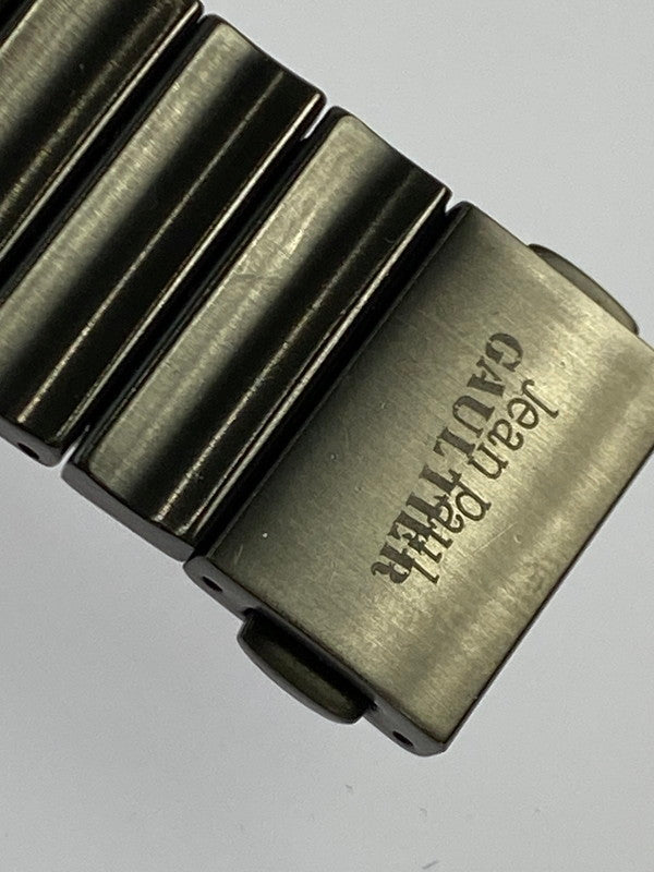 【中古品】【メンズ】 JEAN PAUL GAULTIER 0520-S040655 ジャンポール ゴルチェ クウォーツウォッチ 腕時計 197-250521-yn-08-min カラー:シルバー/シルバーブラック 万代Net店