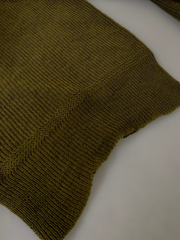 【中古品】【メンズ】 U.S.ARMY 40's KNIT アメリカ陸軍 ニット トップス 146-250513-yn-08-min カラー:オリーブグリーン 万代Net店