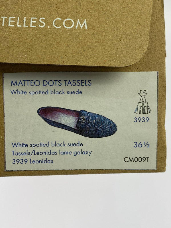 【中古品】【レディース】 CHATELLES シャテル CM009T マテオ フラットシューズ 靴 167-250519-AS-17-min サイズ:36 1/2 カラー:ブラック/ホワイト 万代Net店