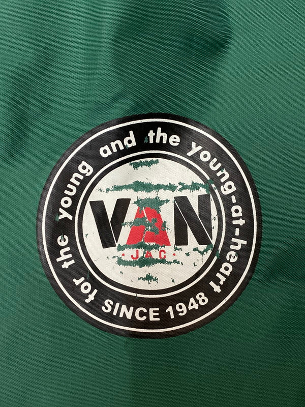 【中古品】【メンズ】 VAN ヴァン NYLON ZIP HOODED JACKET ナイロンジップフーデッドジャケット 146-250623-ks-32-min サイズ:M カラー:グリーン 万代Net店