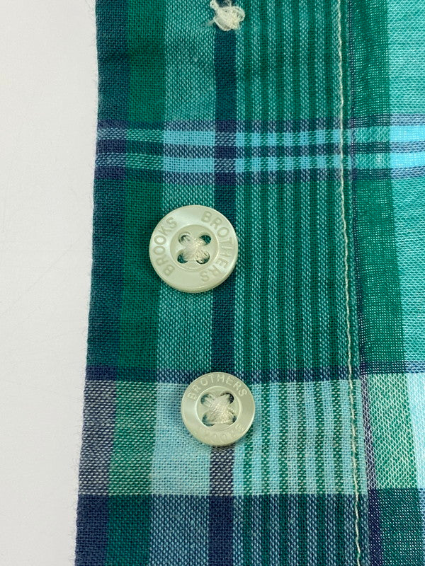 【中古品】【メンズ】 Brooks Brothers ブルックスブラザーズ REGENT CHECK SHIRT チェックシャツ ロングスリーブ 146-250726-AS-1-min サイズ:N カラー:グリーン系 万代Net店