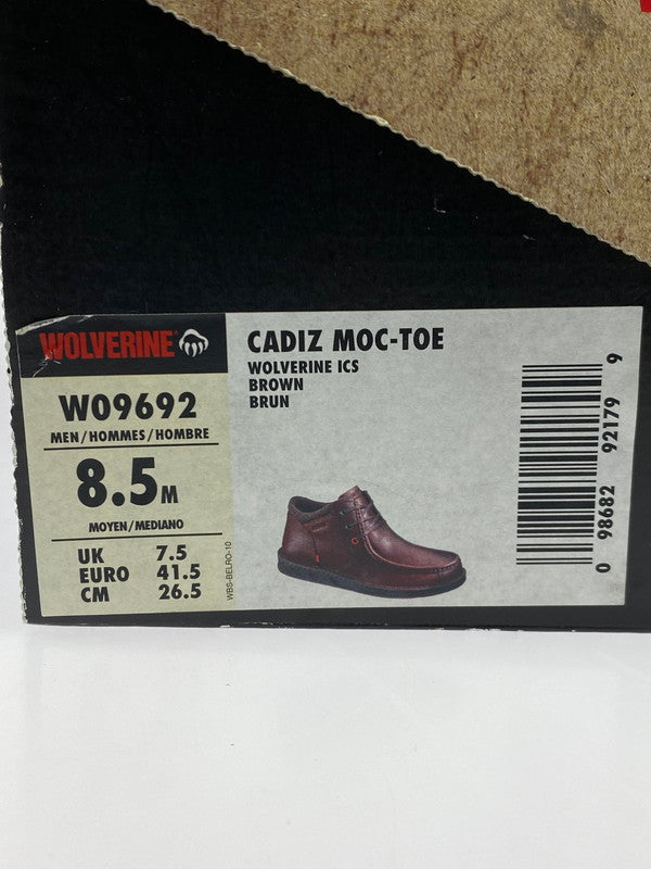 【中古美品】【メンズ】 WOLVERINE ウルヴァリン W09692 SHORT BOOTS ショートブーツ 165-250604-ks-34-min サイズ:26.5cm カラー:ブラウン 万代Net店